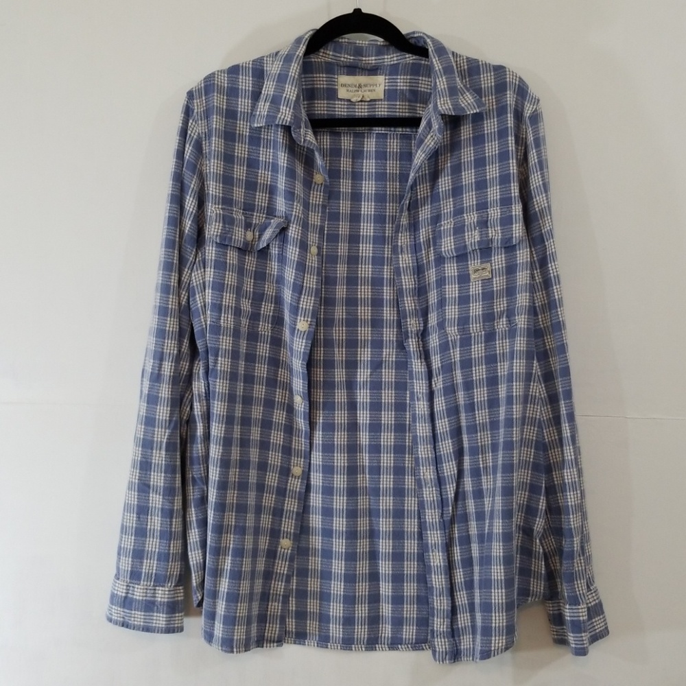 Denim & Supply cotton twill button up large